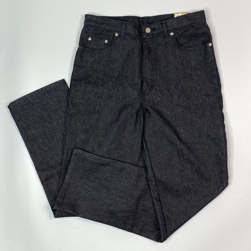 Vintage Stretch Sheplers Stretch Black Straight Leg Jeans 14 Regular NWT 80's